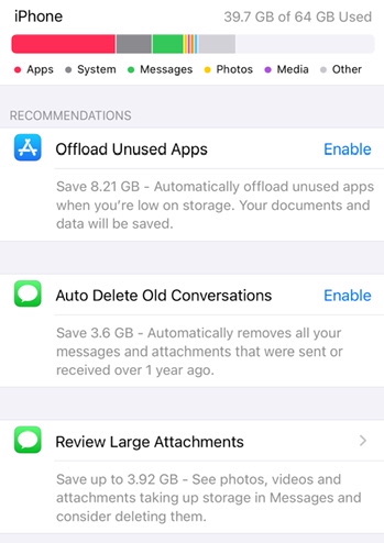 iphone storage screen example